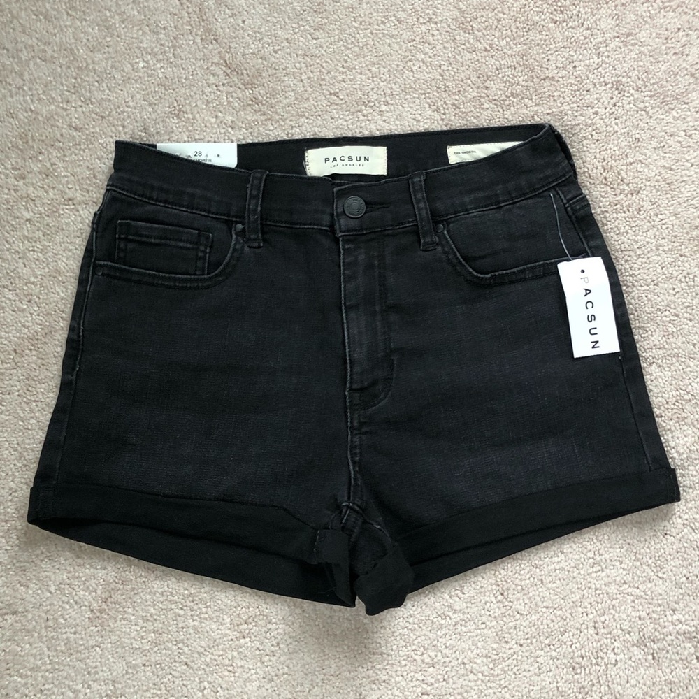 🟣PACSUN Black Denim Shorts🟣